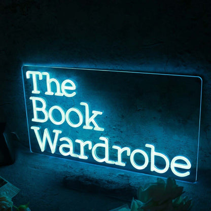 The Book Wardrobe Blue Led Neon Sign - Shineneon
