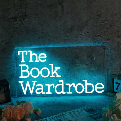 The Book Wardrobe Blue Led Neon Sign - Shineneon
