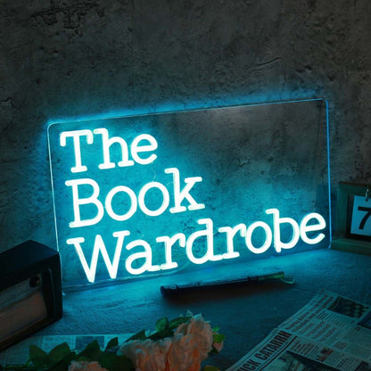 The Book Wardrobe Blue Led Neon Sign - Shineneon