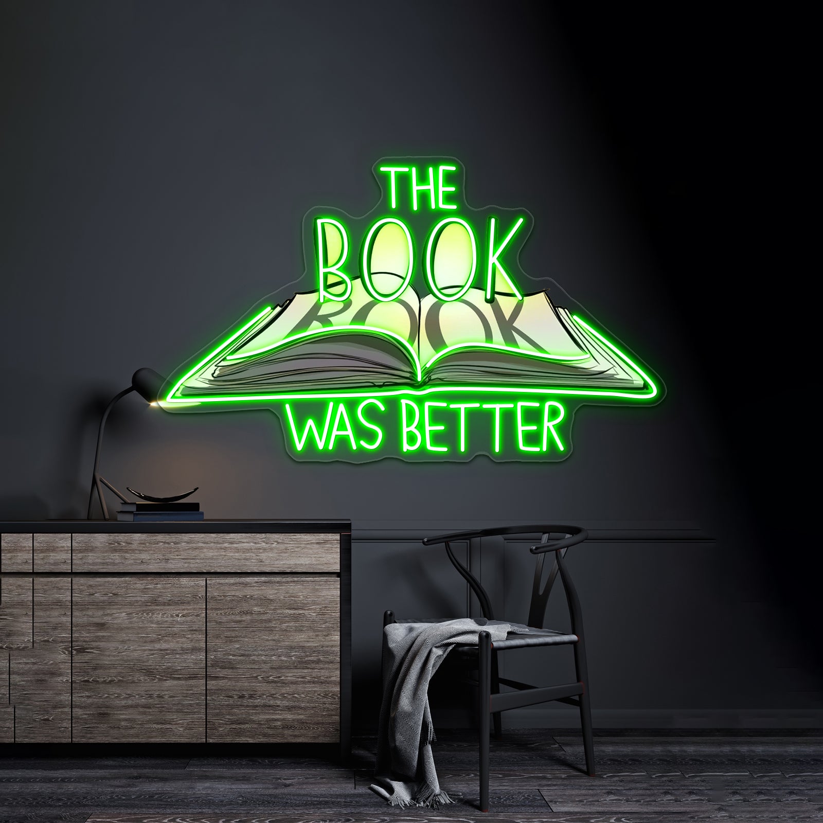 The Book Was Better Neon Sign Artwork For Bar Neon Signs | Shineneon
