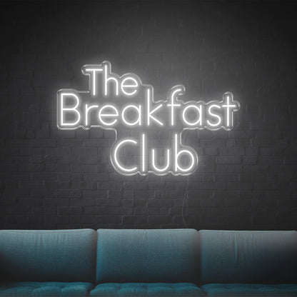 The Breakfast Club Light Blue Led Neon Sign For Cafe Restaurant Indoor Decor | Shineneon
