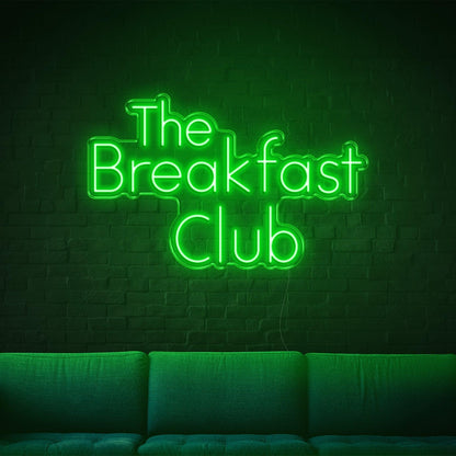 The Breakfast Club Light Blue Led Neon Sign For Cafe Restaurant Indoor Decor | Shineneon