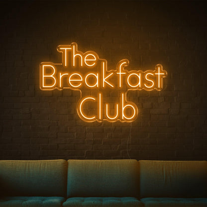 The Breakfast Club Light Blue Led Neon Sign For Cafe Restaurant Indoor Decor | Shineneon