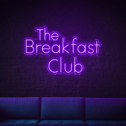 The Breakfast Club Light Blue Led Neon Sign For Cafe Restaurant Indoor Decor | Shineneon