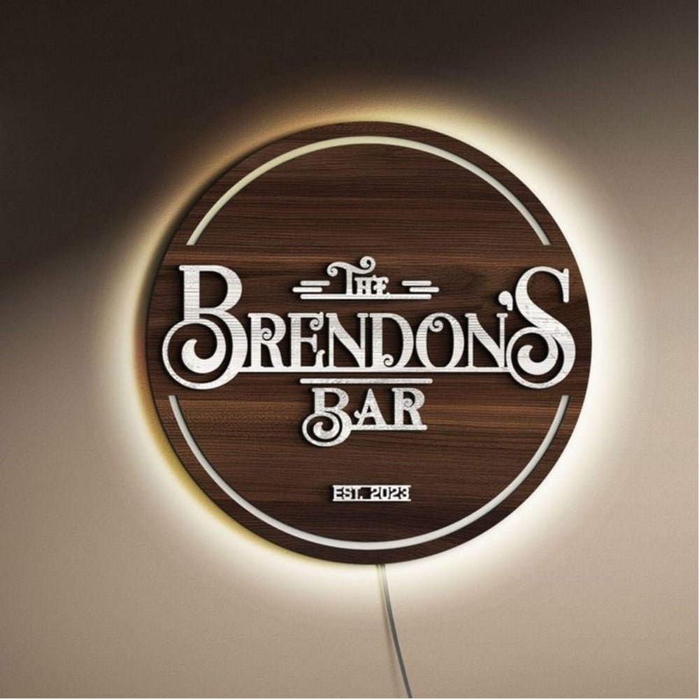 The Brendons Bar Acrylic Business Logo Sign - Shineneon