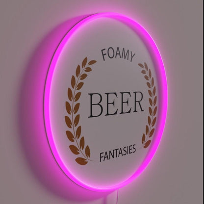 The Brewer Foamy Beer Fantasies Beer Lover Rgb Led Neon Sign - Shineneon
