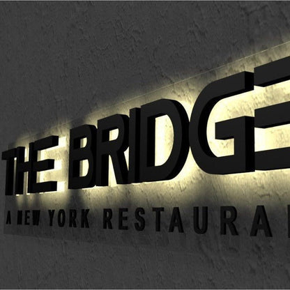 The Bridge Restaurant 3D Backlit Channel Letters Led Light Sign - Shineneon