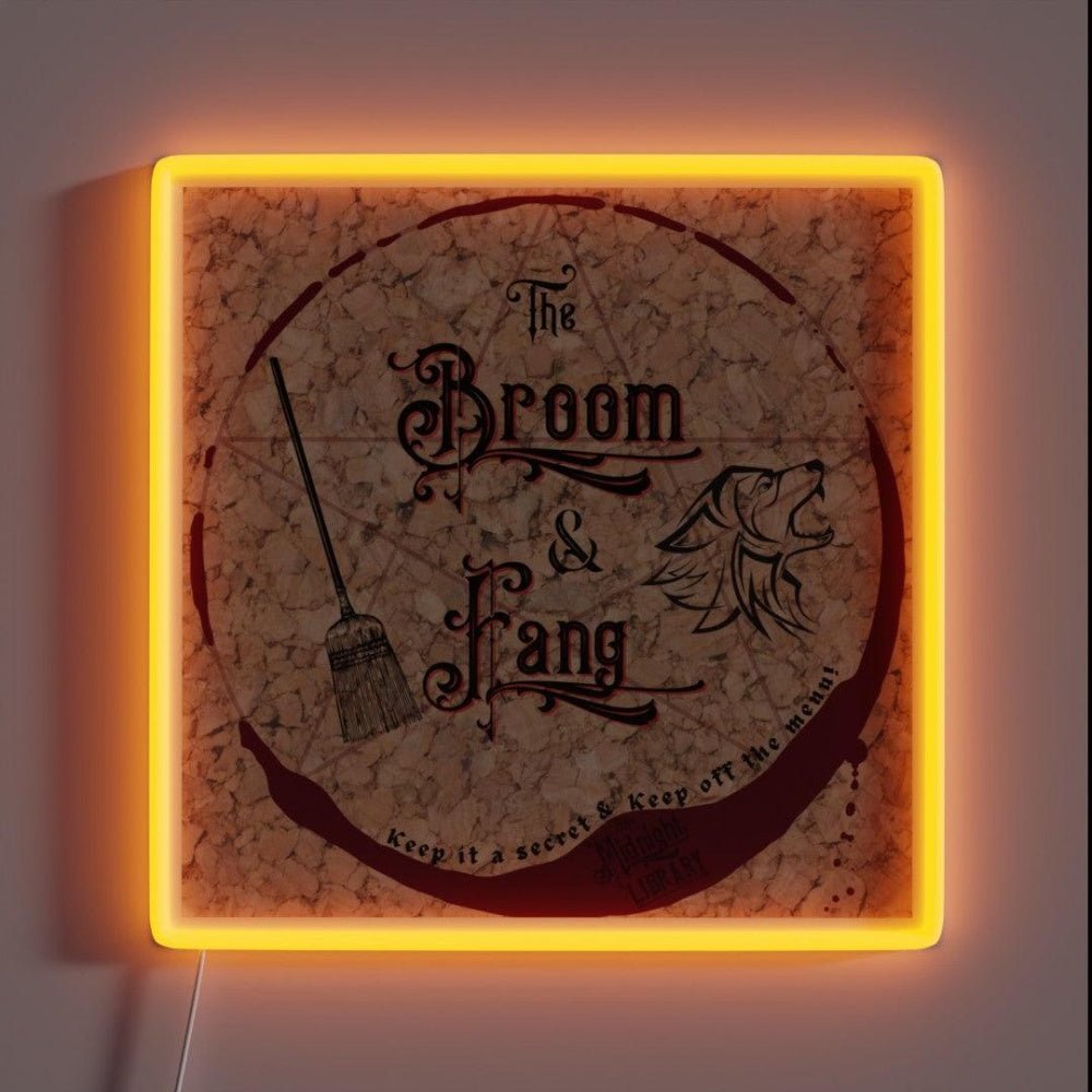 The Broom And Fang Pub Rgb Led Neon Sign - Shineneon