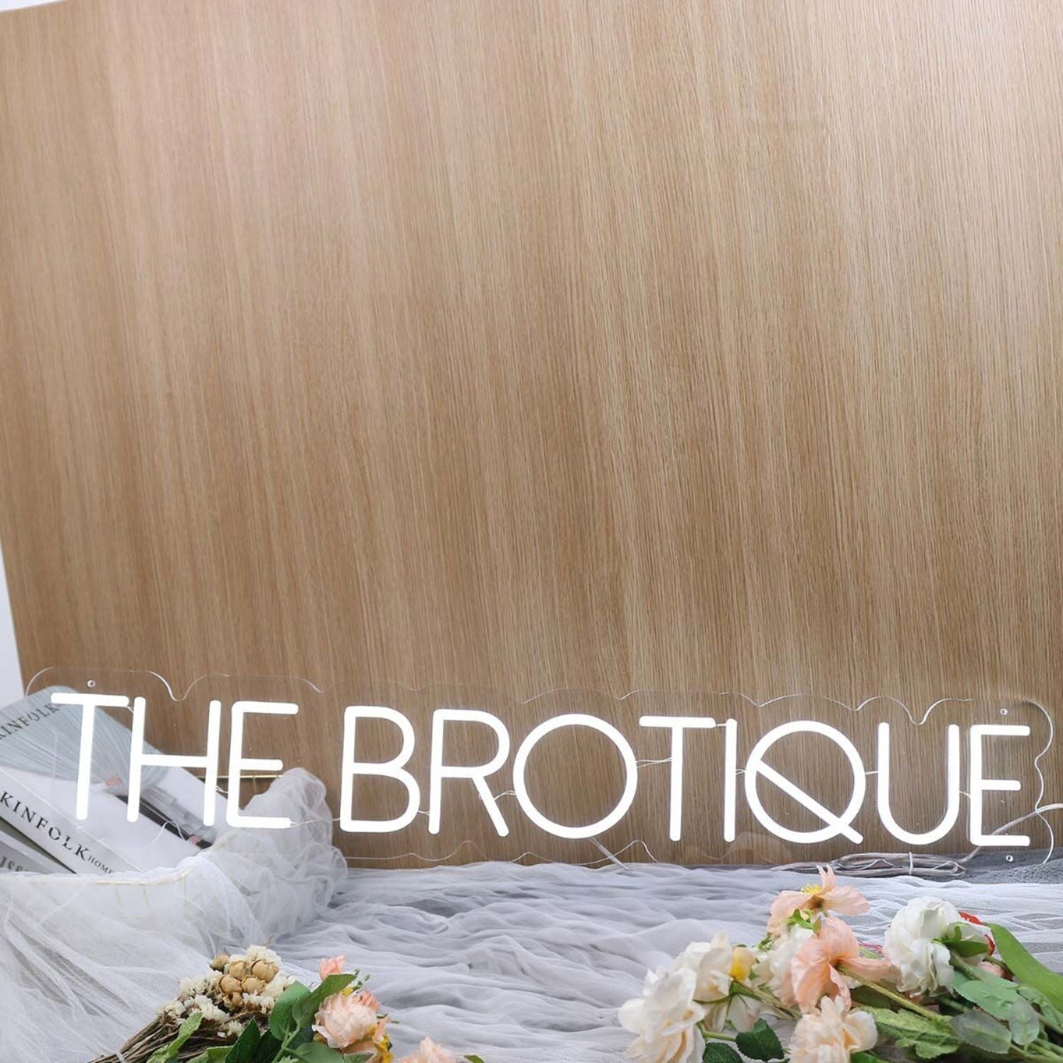 The Brotique White Led Neon Sign - Shineneon