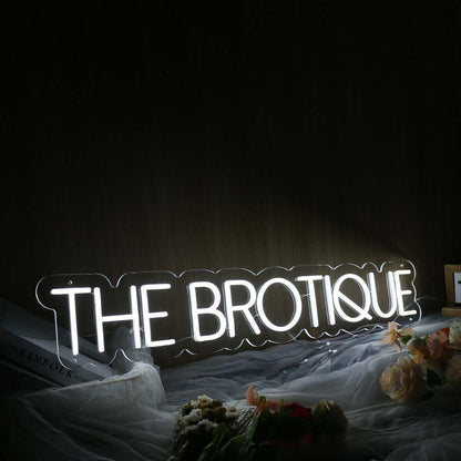 The Brotique White Led Neon Sign - Shineneon