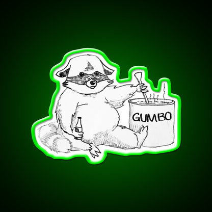 The Cajun Trash Panda Beer Bar Decor Led Neon Sign Rgb Color - LED neon sign view 8