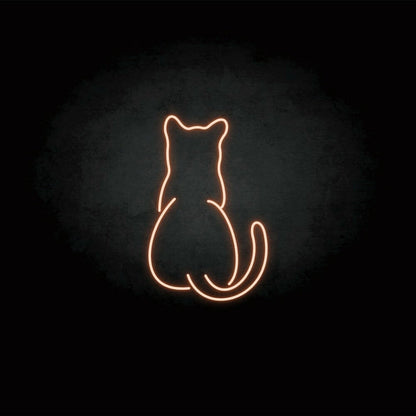 The Cat Back Led Neon Sign - Shineneon
