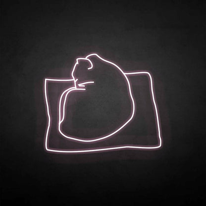 The Cat On The Pillow Led Neon Sign - Shineneon