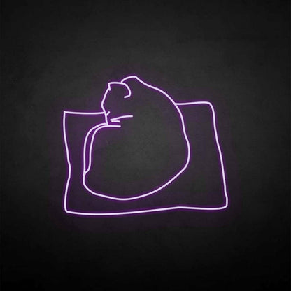The Cat On The Pillow Led Neon Sign - Shineneon