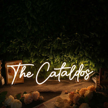 The Cataldos Yellow Led Neon Sign - Shineneon