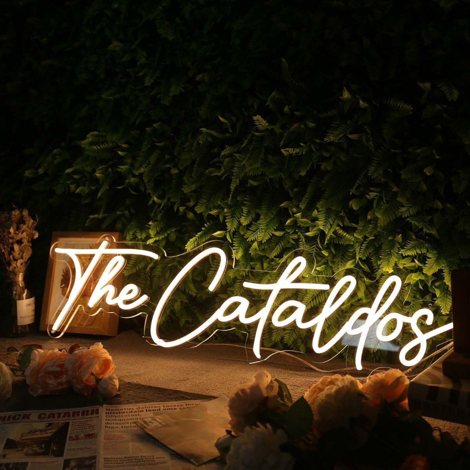 The Cataldos Yellow Led Neon Sign - Shineneon