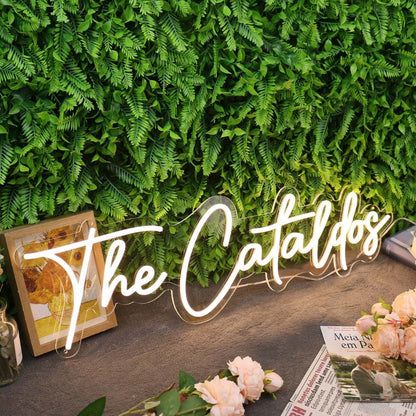 The Cataldos Yellow Led Neon Sign - Shineneon
