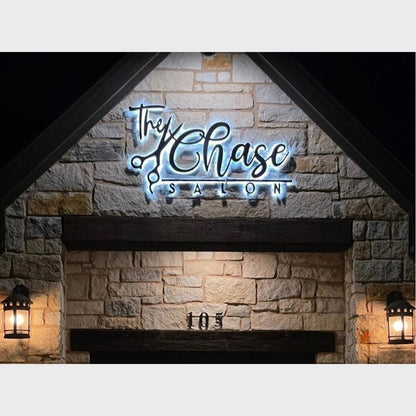 The Chase Salon 105 3D Backlit Channel Letters Led Light Sign - Shineneon