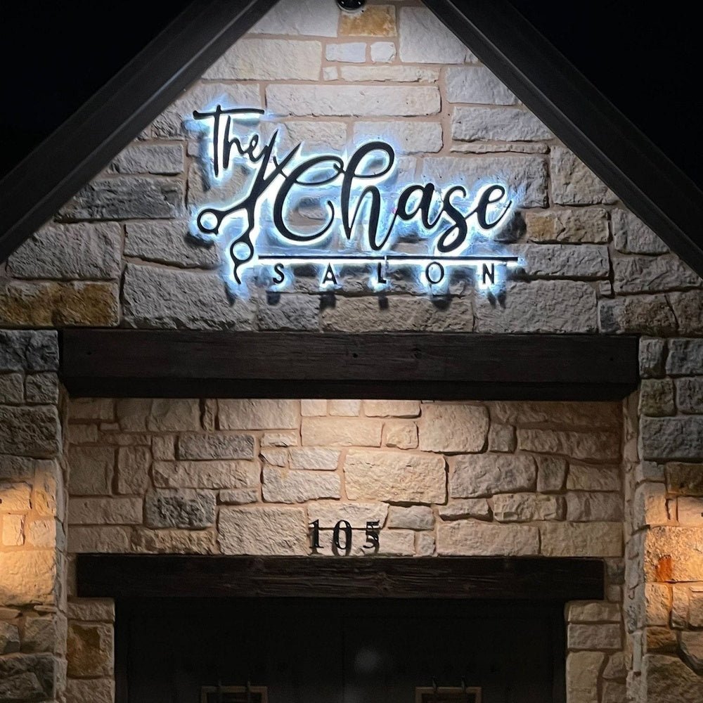 The Chase Salon 3D Backlit Channel Letters Led Light Sign - Shineneon