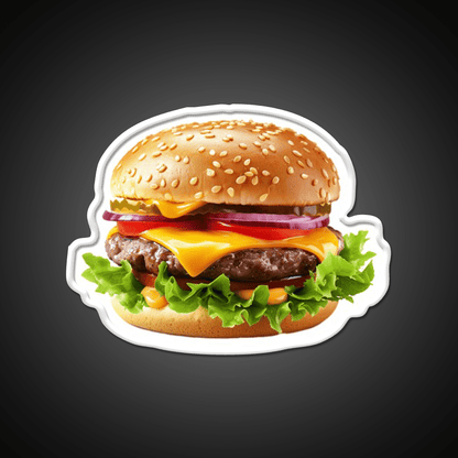 The Cheeseburger Fast Food Led Neon Sign For Burger Place Rgb Color - Shineneon