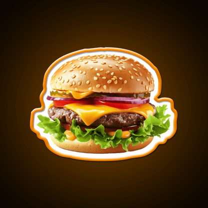 The Cheeseburger Fast Food Led Neon Sign For Burger Place Rgb Color - Shineneon