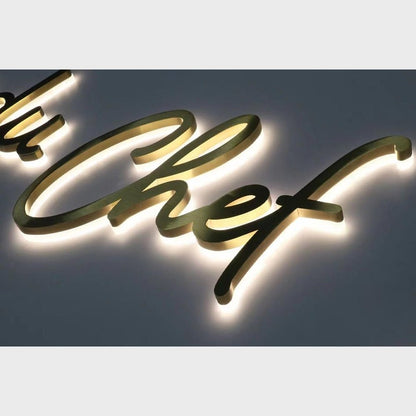 The Chef 3D Backlit Channel Letters Led Light Sign - Shineneon