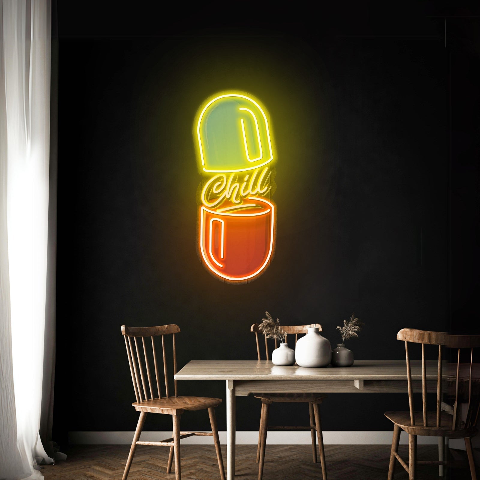 The Chill Pill Custom Led Signs Artwork For Sale - Shineneon