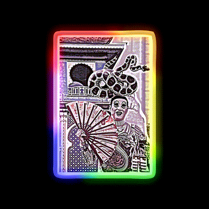 The Chinatown Clown Asian Cultural Led Neon Sign Rgb Color - LED neon sign close-up detail
