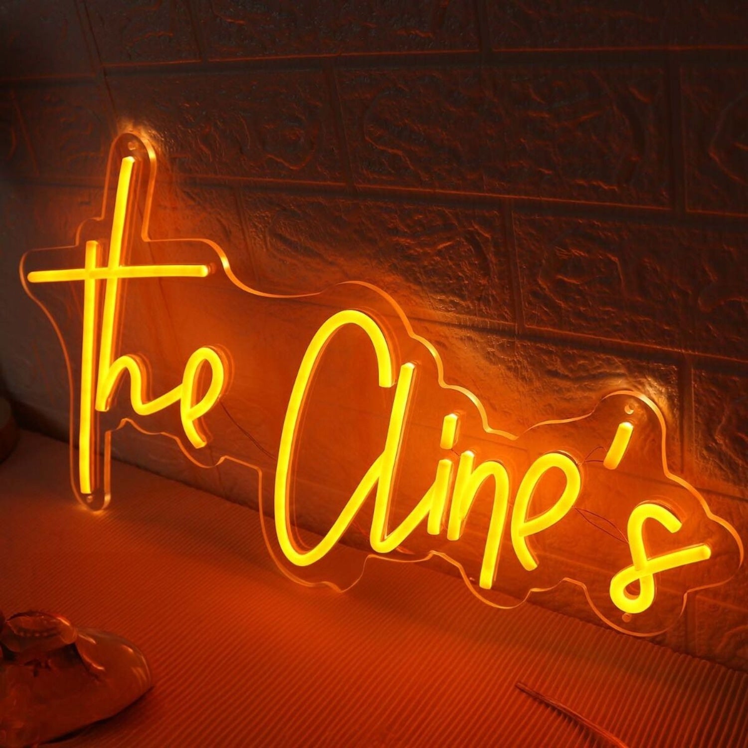 The Clines Orange Led Neon Sign - Shineneon