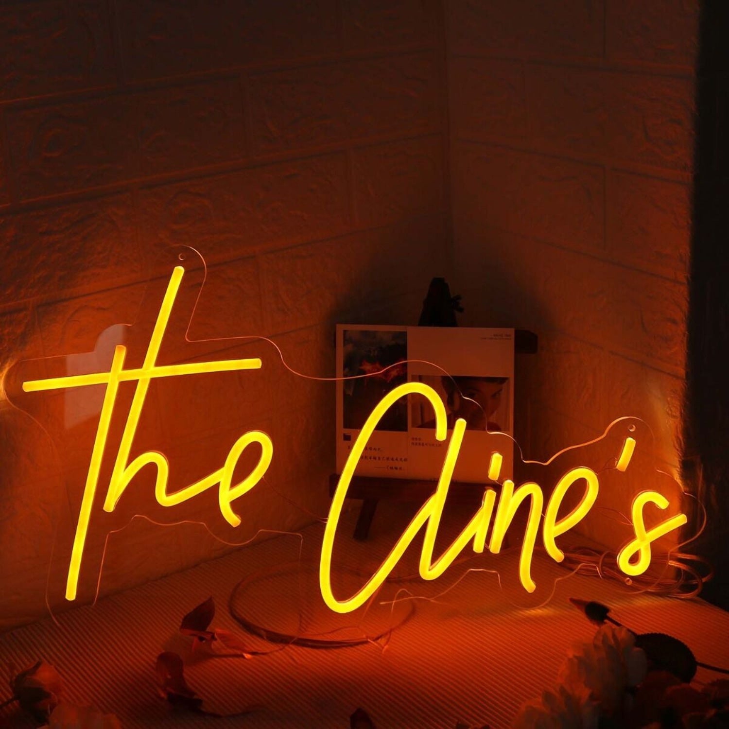 The Clines Orange Led Neon Sign - Shineneon