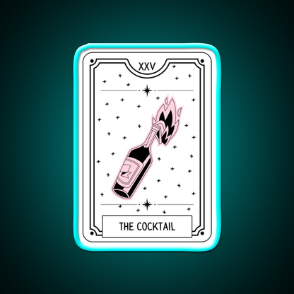 The Cocktail Bar Decor Led Neon Sign Rgb Color - Size and dimension reference