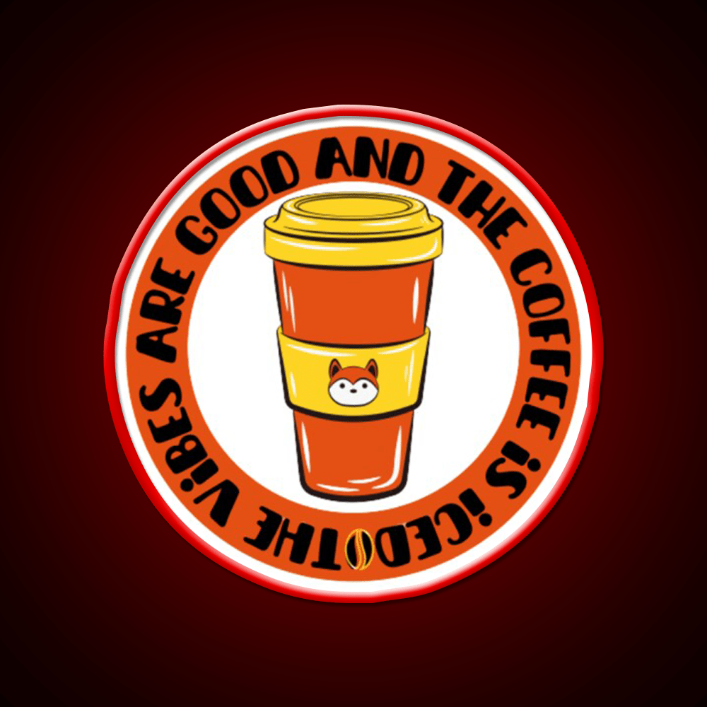 The Coffee Is Iced Cafe Led Neon Sign Espresso Bar Art Bakery Wall Art Rgb Color - Shineneon