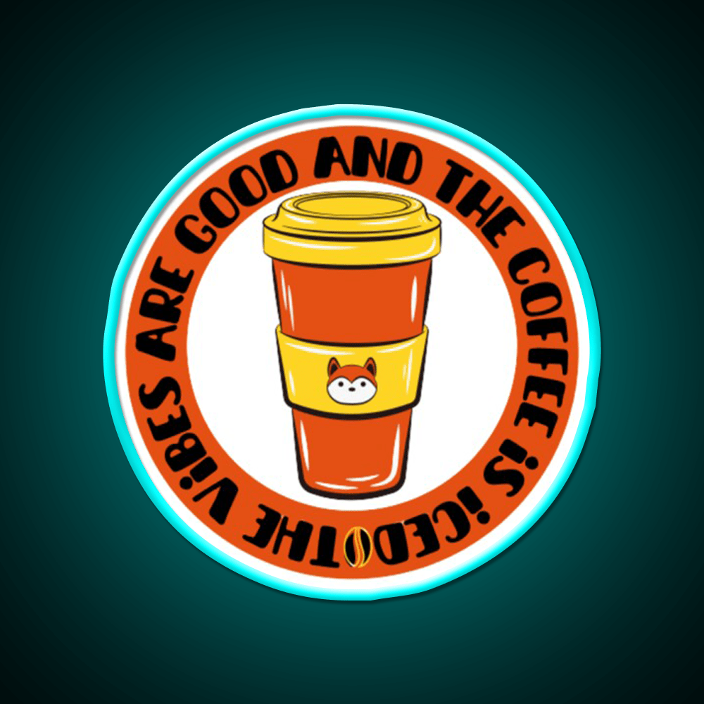 The Coffee Is Iced Cafe Led Neon Sign Espresso Bar Art Bakery Wall Art Rgb Color - Shineneon
