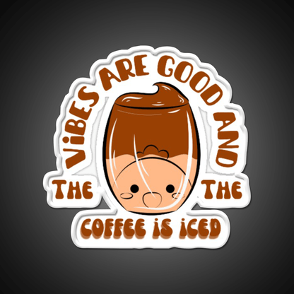 The Coffee Is Iced Cafe Led Neon Sign Espresso Bar Art Coffee Shop Neon Rgb Color - Shineneon