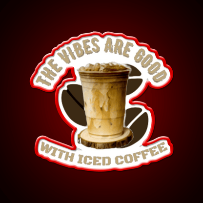 The Coffee Is Iced Trend Cafe Led Neon Sign Espresso Bar Art Rgb Color - Shineneon