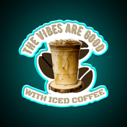 The Coffee Is Iced Trend Cafe Led Neon Sign Espresso Bar Art Rgb Color - Shineneon