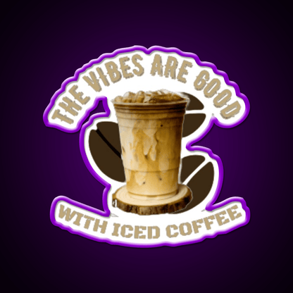 The Coffee Is Iced Trend Cafe Led Neon Sign Espresso Bar Art Rgb Color - Shineneon