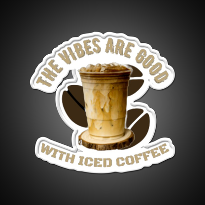 The Coffee Is Iced Trend Cafe Led Neon Sign Espresso Bar Art Rgb Color