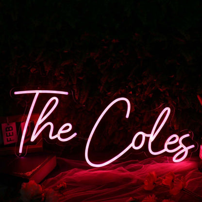 The Coles Pink Led Neon Sign | Shineneon