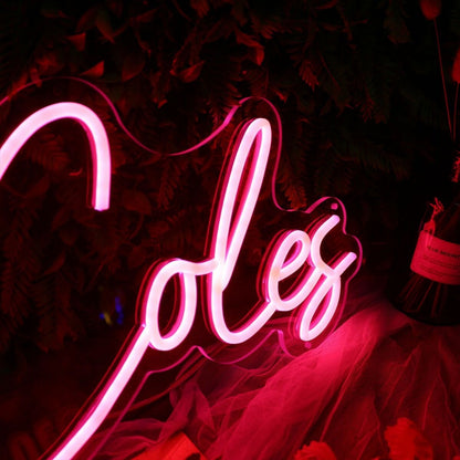 The Coles Pink Led Neon Sign | Shineneon