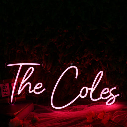 The Coles Pink Led Neon Sign | Shineneon