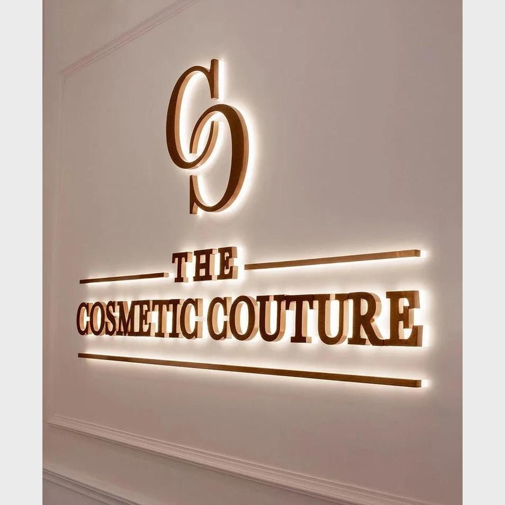 The Cosmetic Couture 3D Backlit Letters Business Metal Led Sign - Shineneon