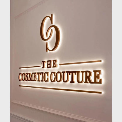 The Cosmetic Couture 3D Backlit Letters Business Metal Led Sign - Shineneon
