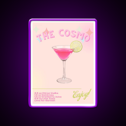 The Cosmo Cocktail Bar Decor Led Neon Sign Rgb Color - LED neon sign view 9