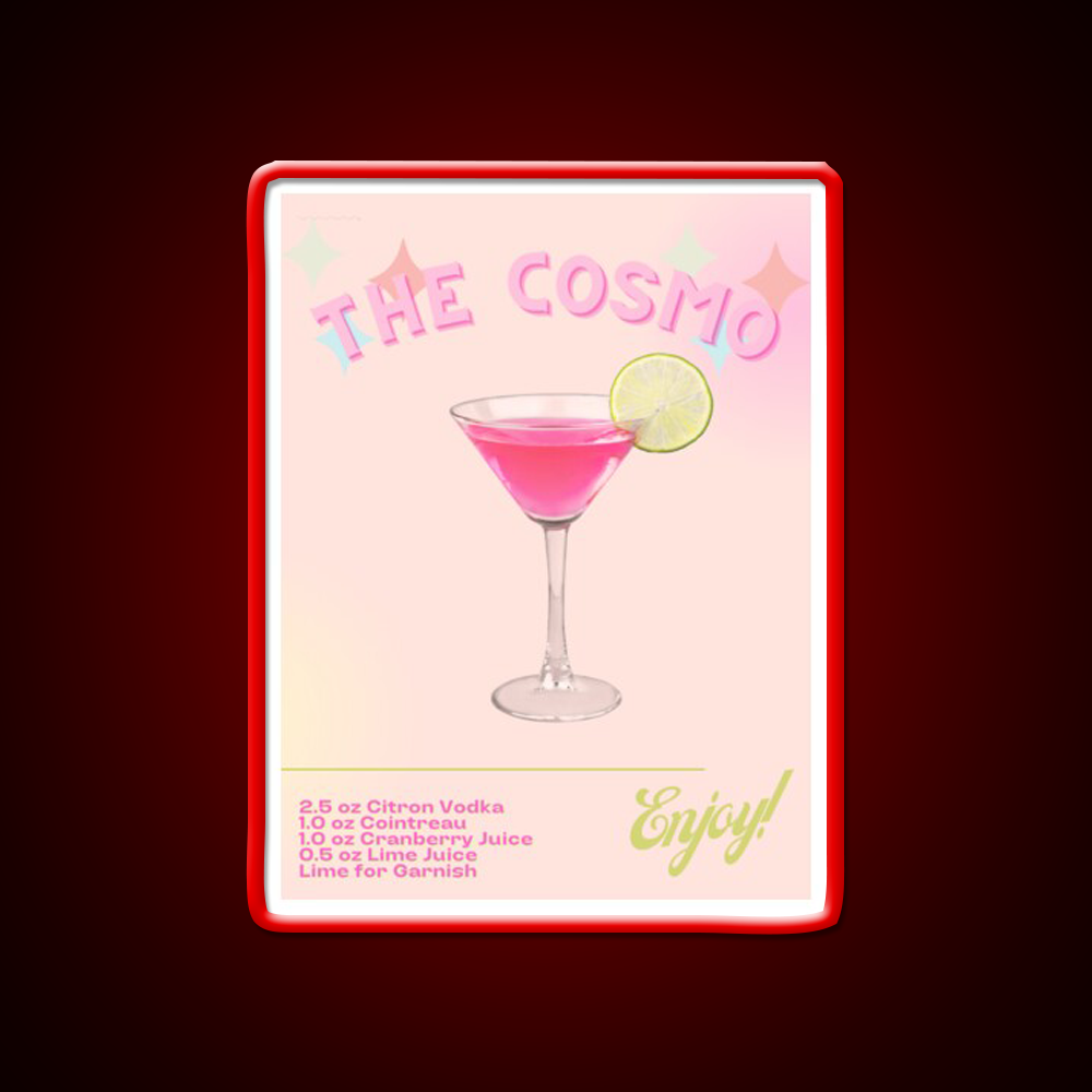 The Cosmo Cocktail Bar Decor Led Neon Sign Rgb Color - LED neon sign view 10