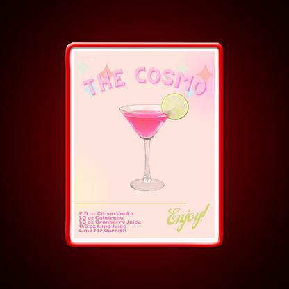 The Cosmo Cocktail Bar Decor Led Neon Sign Rgb Color - LED neon sign view 10