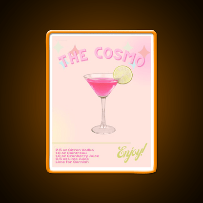 The Cosmo Cocktail Bar Decor Led Neon Sign Rgb Color - Shineneon