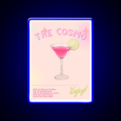 The Cosmo Cocktail Bar Decor Led Neon Sign Rgb Color - Shineneon