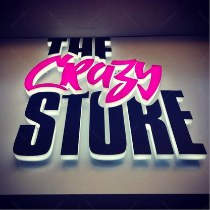 The Crasy Store 3D Frontlit And Backlit Channel Letter Led Light Sign - Shineneon