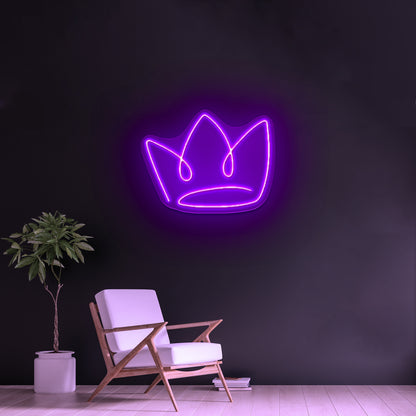 The Crown Charming Cheap Led Neon Signs - Neon sign mounted on wall in room